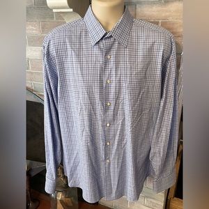 Tommy Bahama Striped Dress Shirt Men's Size 16.5‎ 100% Cotton Multi Colored